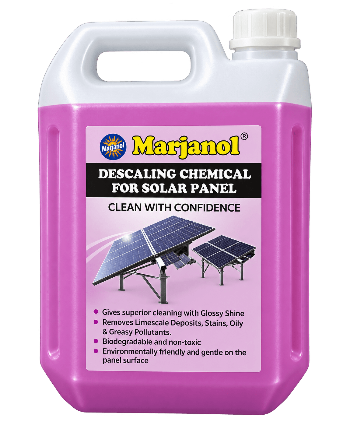 Descaling Chemical for Solar Panels
