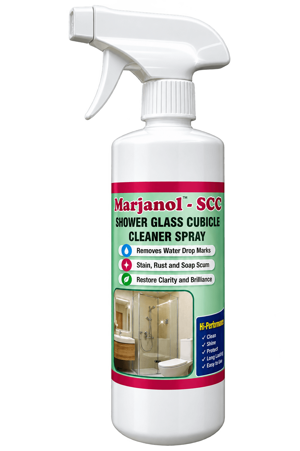 Shower Glass Cubicle Cleaner Liquid